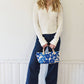 NEW Satchel in Blue Anita Pattern