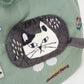 Kusuguru Japan Embroidered Climbing Cat Canvas Tote