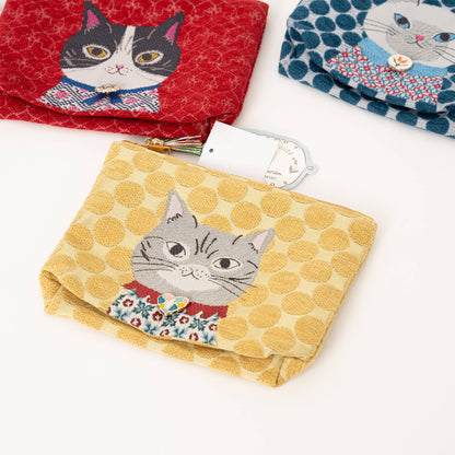 Kusuguru Japan "Honey Bean Princess" Jacquard Pouch