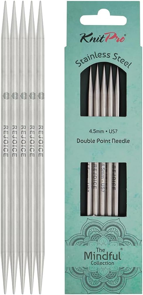 Knit Pro The Mindful Collection Staninless Steel DPNS