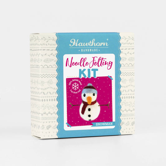 Snowman Mini Needle Felting Kit | Christmas Craft Kit
