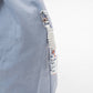 Kusuguru Embroidered Cat Nylon Shoulder Tote bag -Dusty Blue
