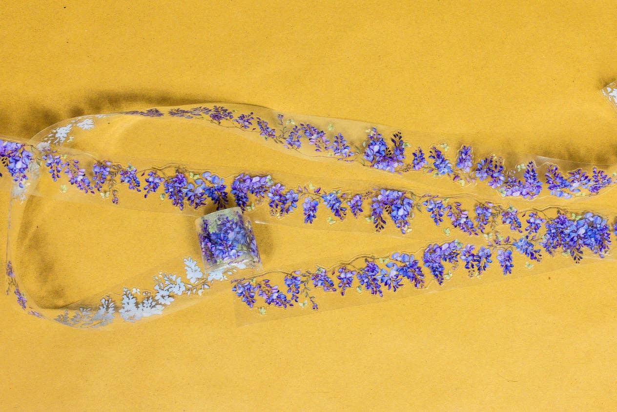 Wisteria Transparent Cutout Tape
