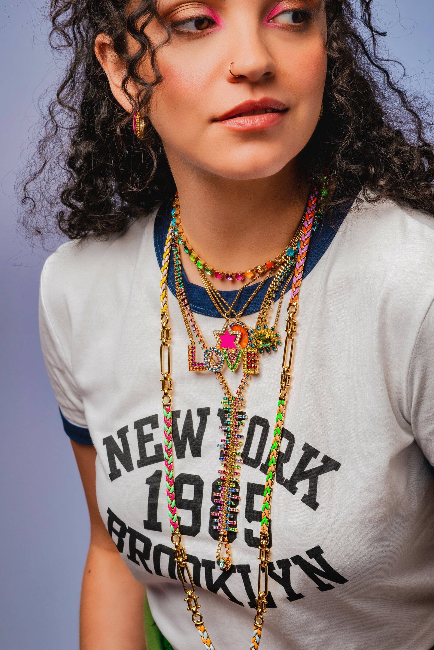 Sarina Necklace in Watermelon POP by Tova