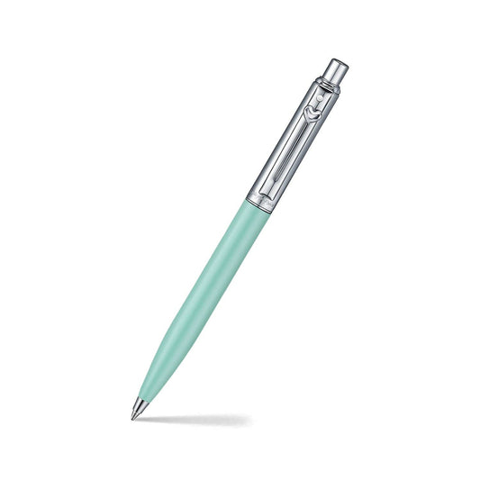 Sheaffer Sentinel Emily in Paris 321 Green Matte Finish Ballpoint Pen with Chrome-Plated Trims and Heart-Shaped Clip Emblem
