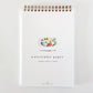 Spiral watercolor paper pad by Emily Lux