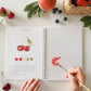 Fruit watercolor workbook by Emily Lux