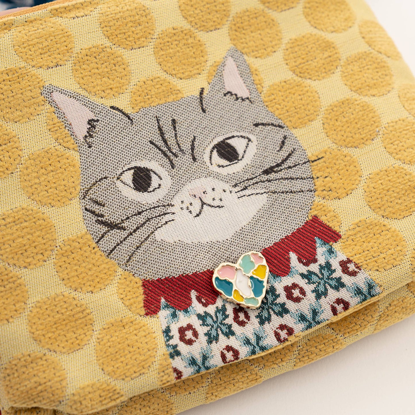 Kusuguru Japan "Honey Bean Princess" Jacquard Pouch