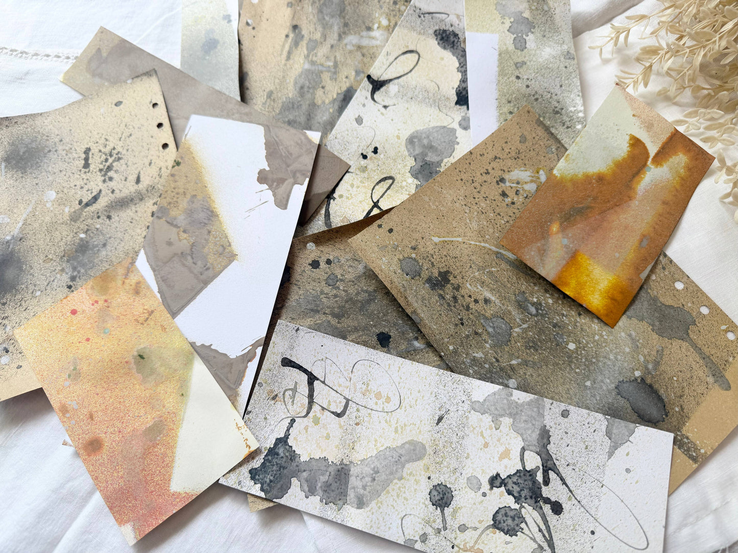 Dyed Paper Pack- Mixed Media Art Supplies