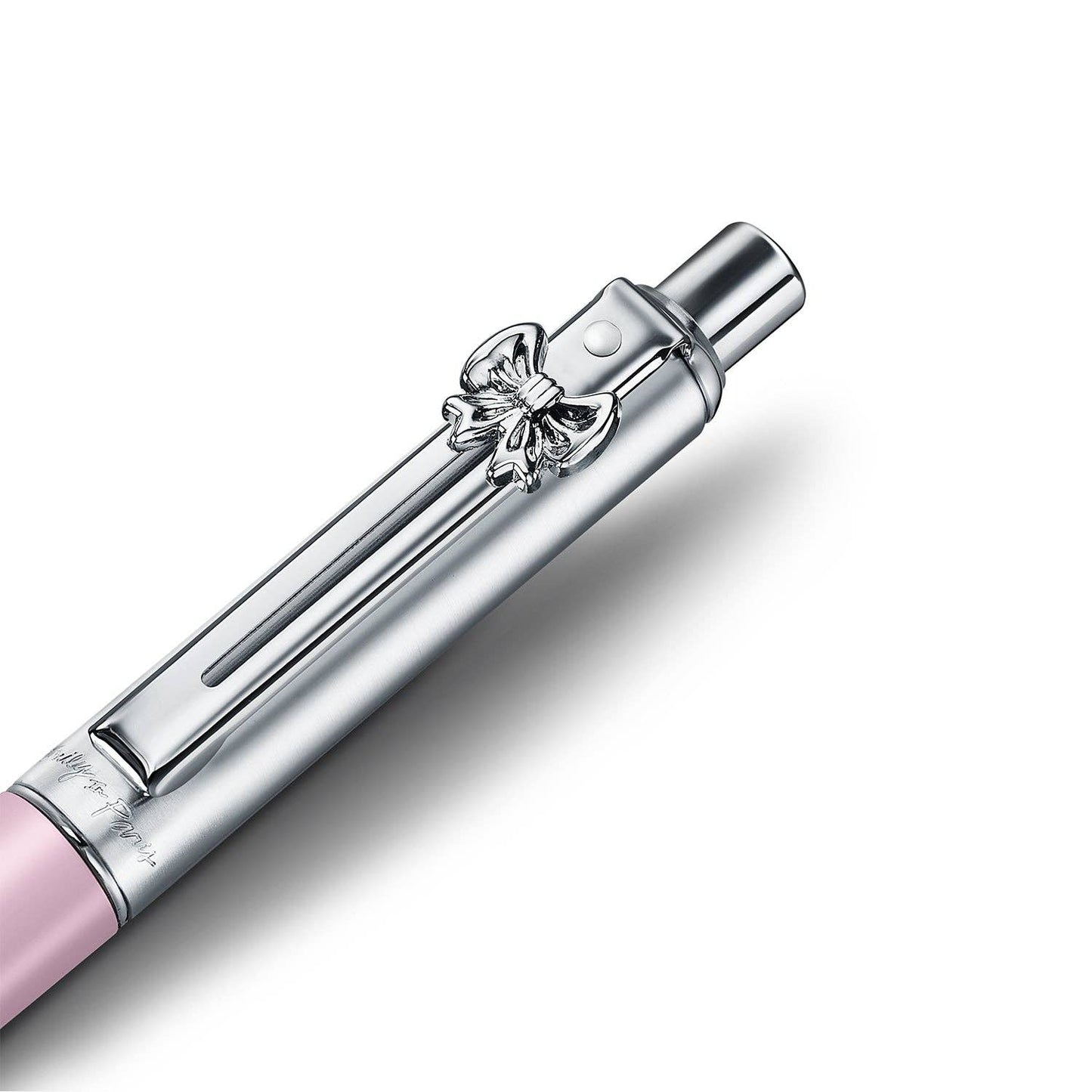 Sheaffer Gift Set ft. Emily in Paris Sentinel 321 Pink Matte Finish Ballpoint Pen with Chrome Trims and Full-Grain Leather Credit Card Holder