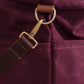 Waxed canvas crossbody tote