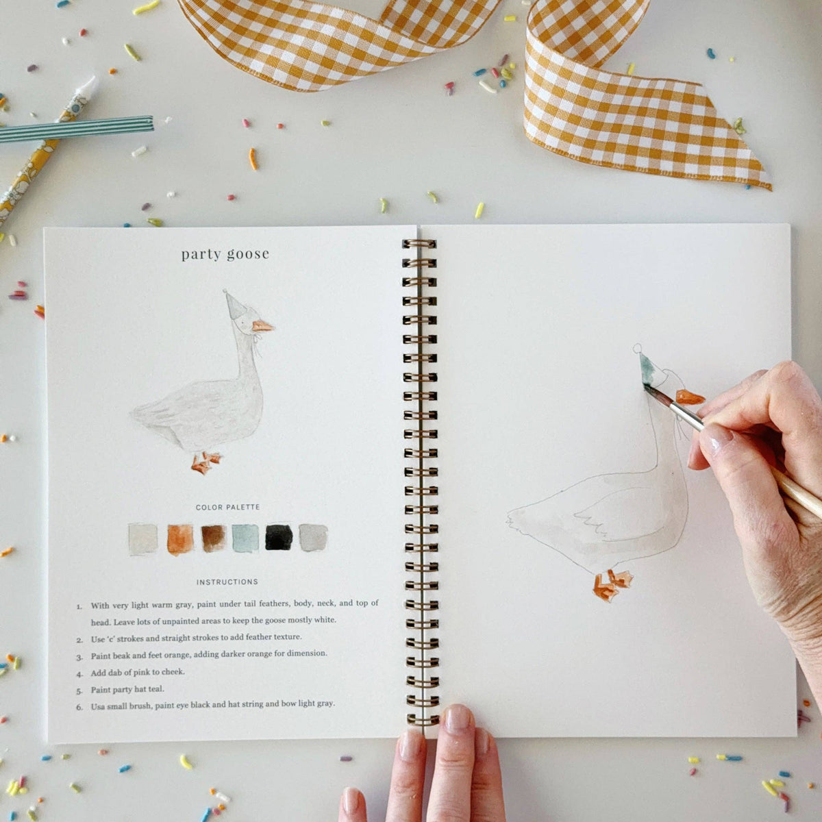 Celebrate watercolor workbook by Emily Lux