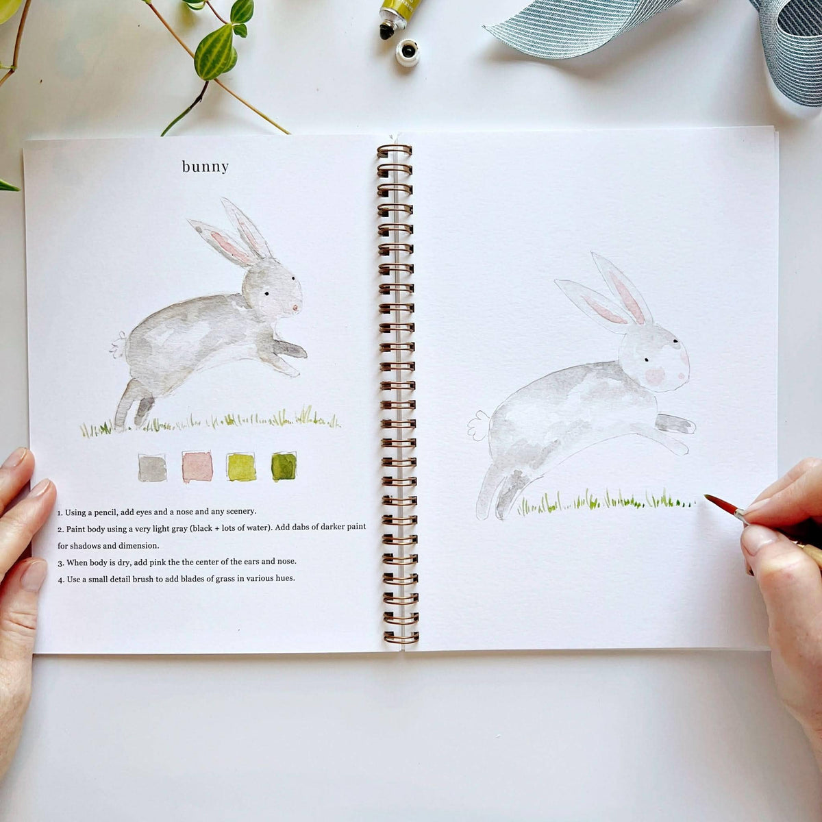 Animals Watercolor Workbook by Emily Lux