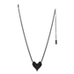Candy Heart Necklace in Gunmetal by Tova