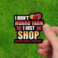 Crochet Sticker - Yarn Shopping – Fiber Arts
