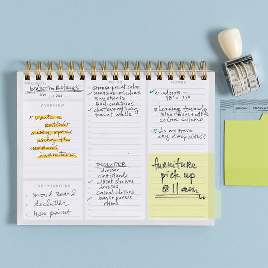Tabbed Transparent Sticky Notes - Green