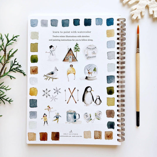 Winter Watercolor Workbook by Emily Lux