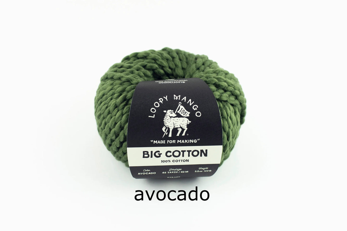 Super Cropped Sweater with Big Cotton by Loopy Mango KAL