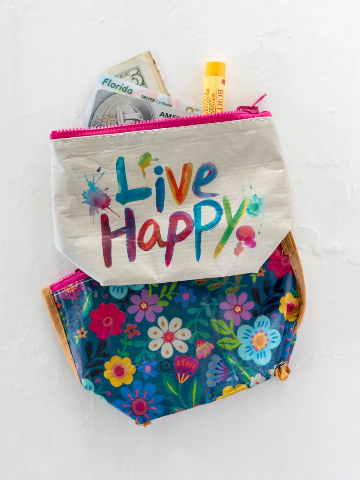 Reversible Zip Pouch by Natural Life