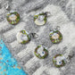 Felted Sheep Stitch Markers In A Pocket Tin by Emma Ball