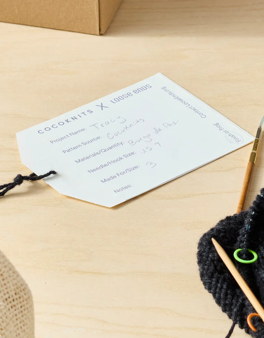 Printed Tags for the Project Keeper by Cocoknits