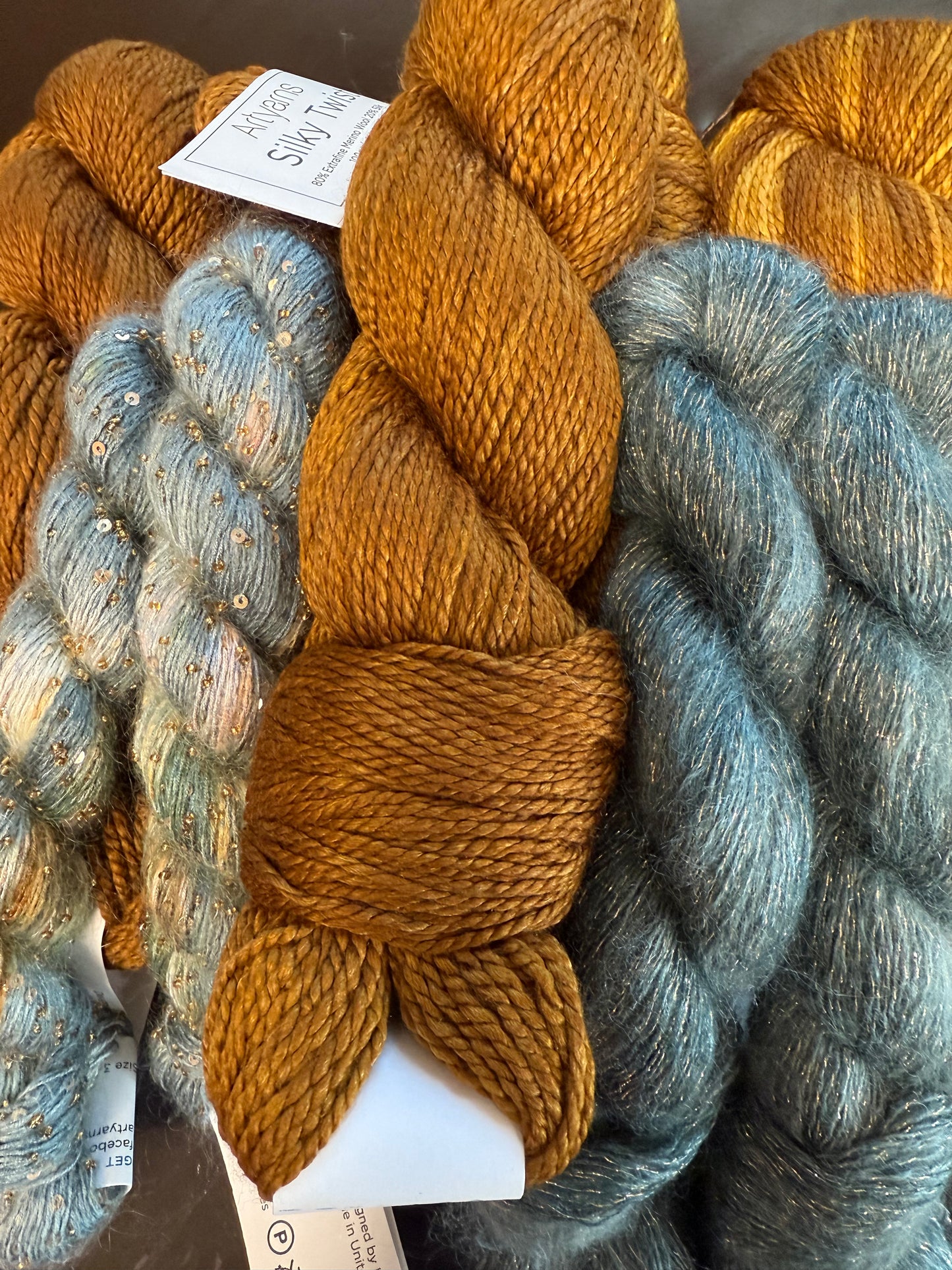 Chain Cardigan Kit by Pope Vergara & ArtYarns