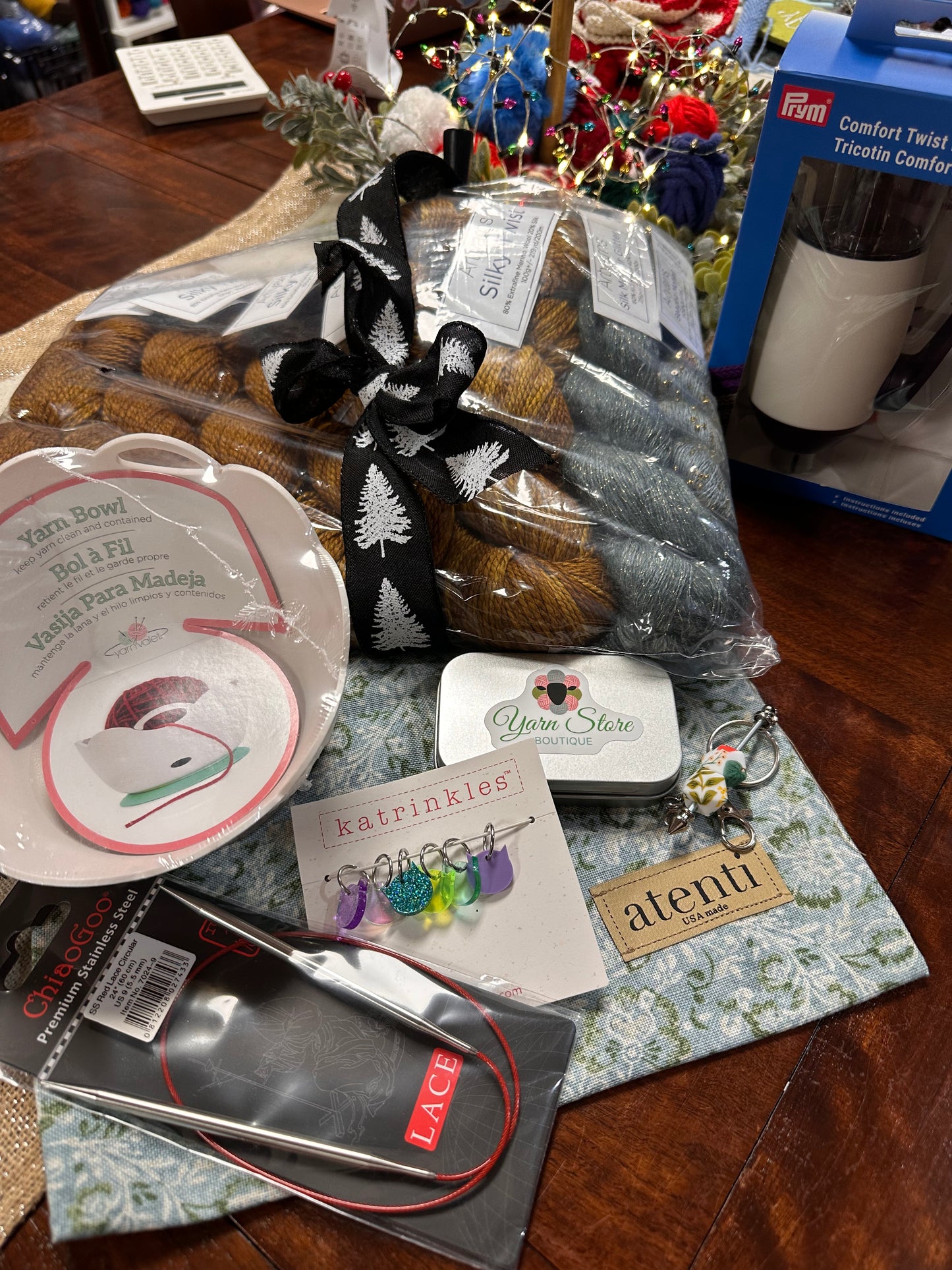 Signature Chain Cardigan Ensemble Kit curated by Yarn Store Boutique