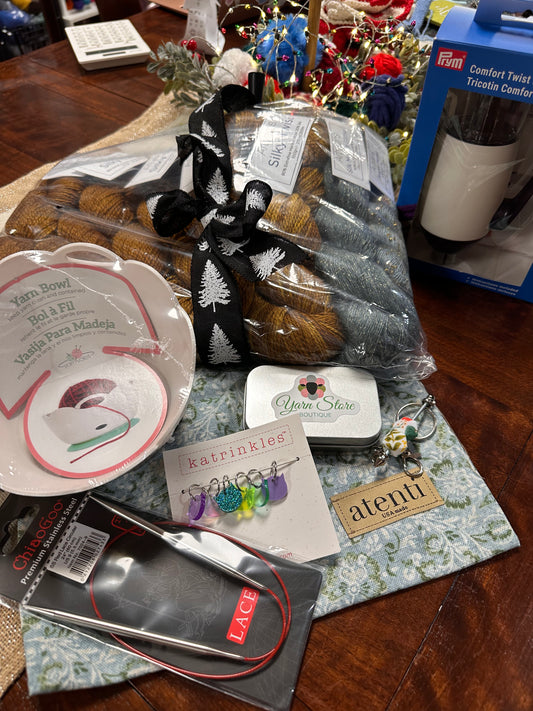 Signature Chain Cardigan Ensemble Kit curated by Yarn Store Boutique