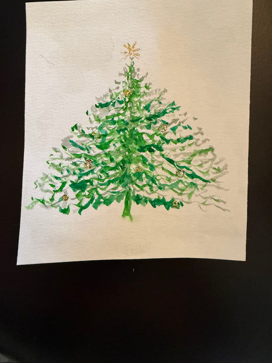 WaterColor Workshop with Doris/Winter Theme/Mixed Media
