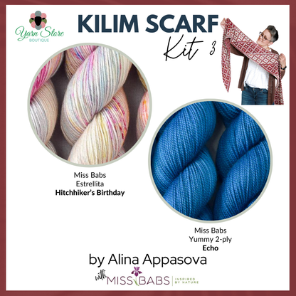 Kilim Scarf Kit - Featuring Miss Babs Yarn