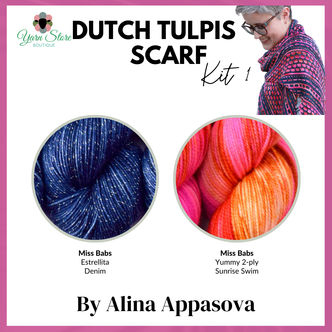 Dutch Tulips Scarf Kit by Alina Appasova