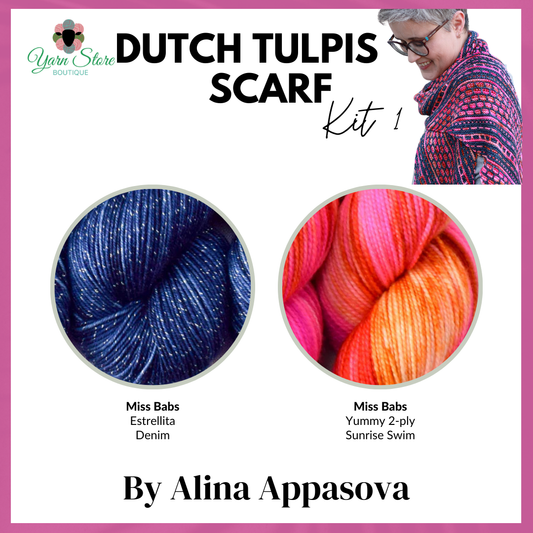 Dutch Tulips Scarf Kit by Alina Appasova