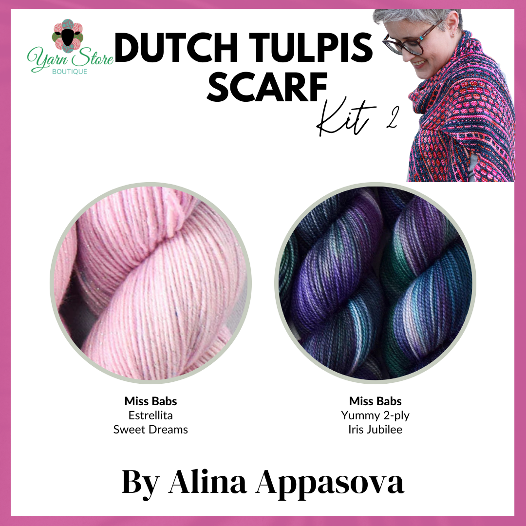 Dutch Tulips Scarf Kit by Alina Appasova