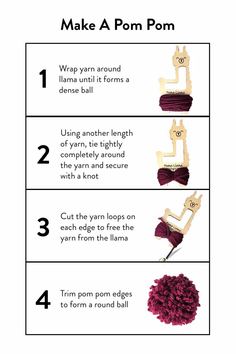 Poma-Llama Pom Pom, Tassel, and Lucet Cord Maker by Twice Sheared Sheep