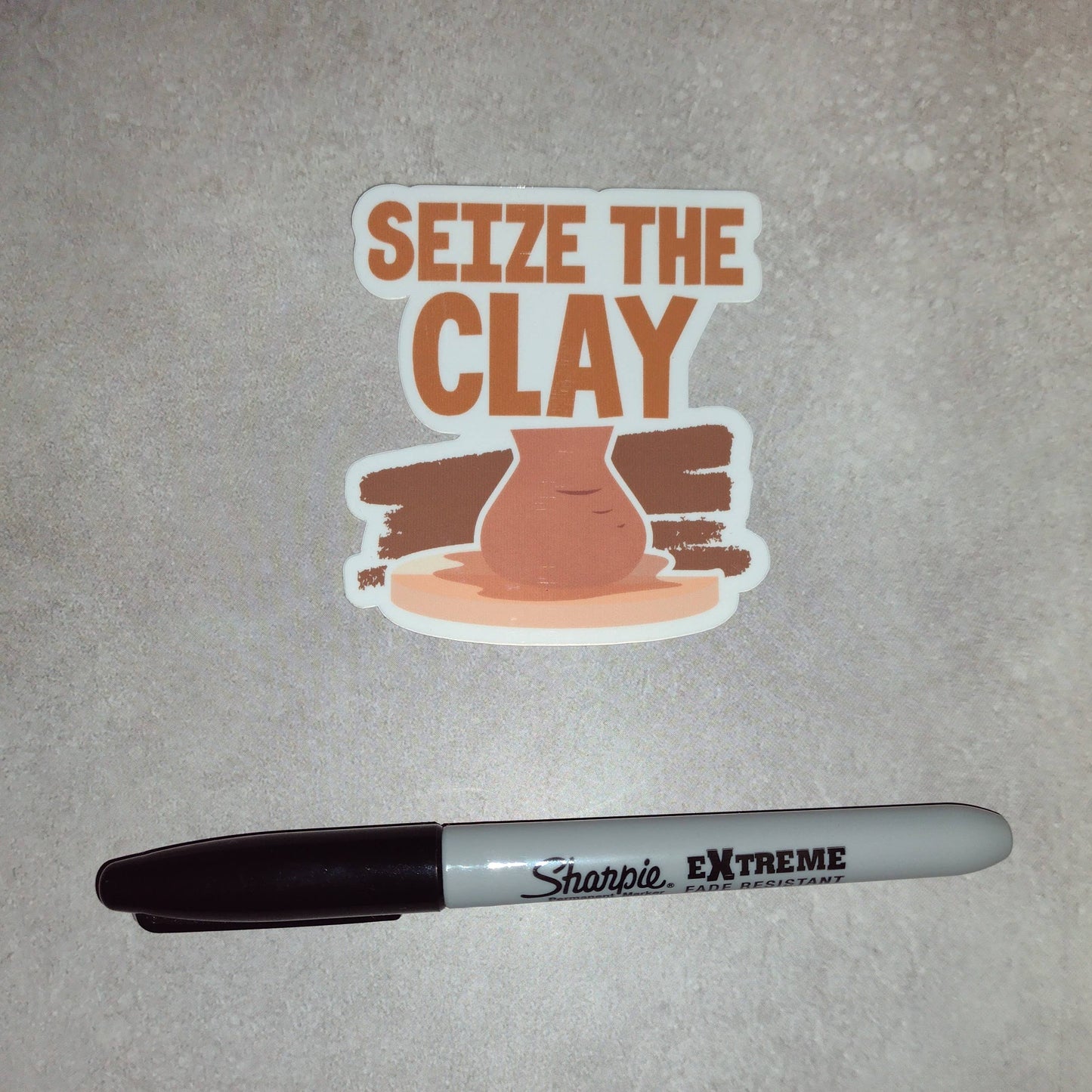 Seize the Clay | Pottery Maker Sticker | Ceramic Sticker