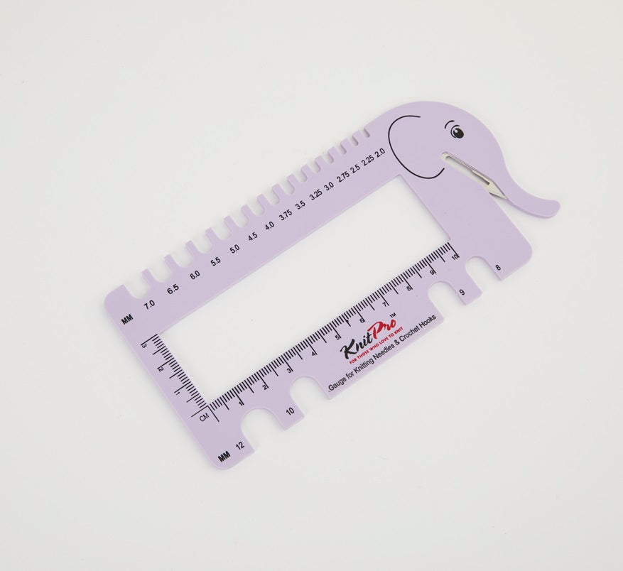 Knitting Needle & Crochet Gauge