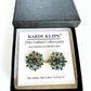 Blue & Gold Cinch Clip, Gilded Sweater Clasp KardiKlip