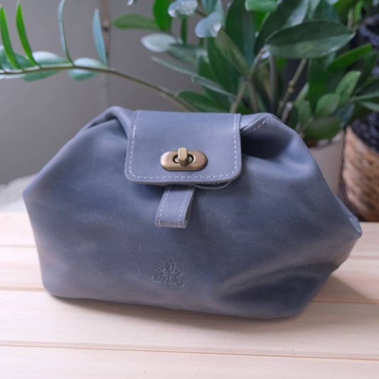 Leather Pop Up Bag with Strap by Thread and Maple