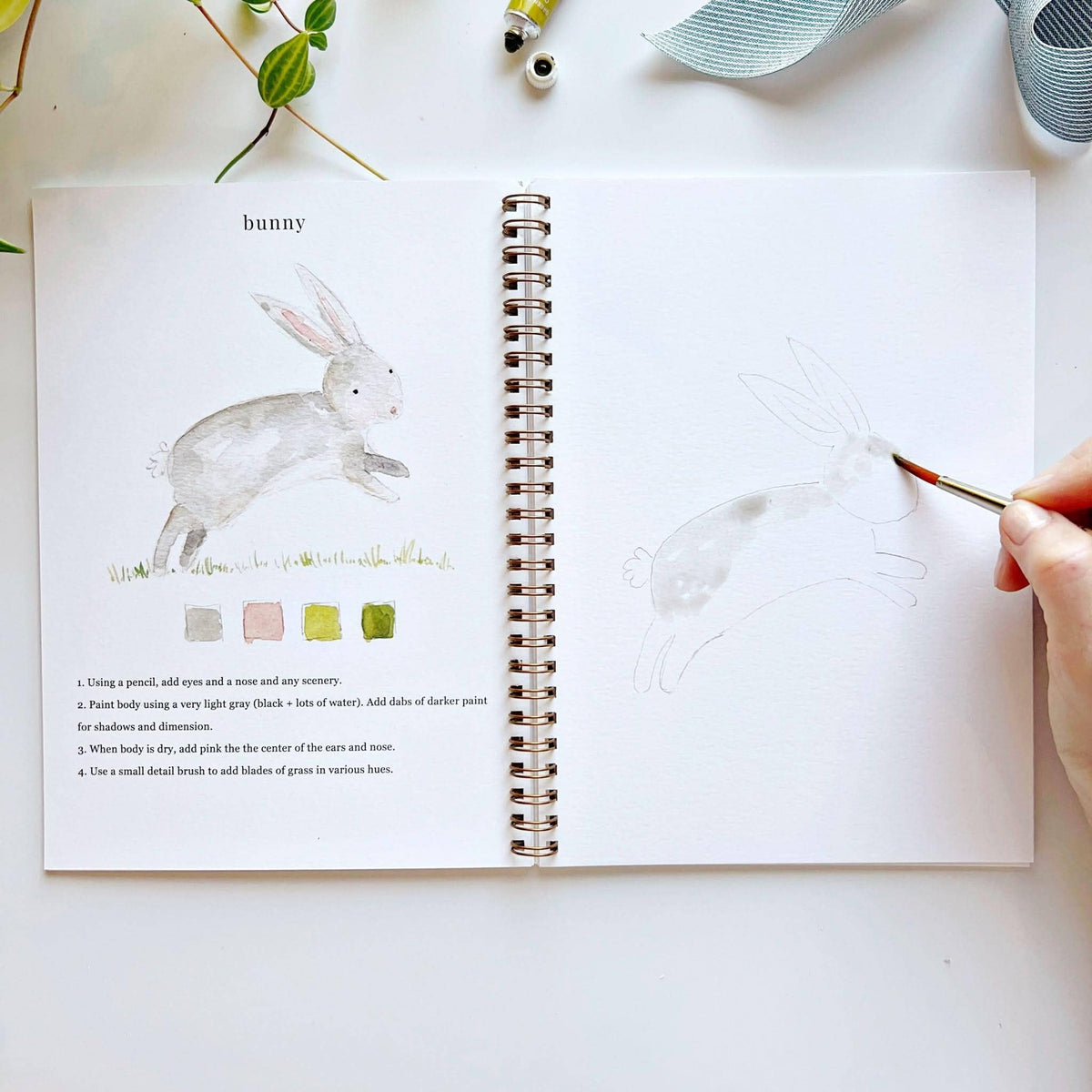 Animals Watercolor Workbook by Emily Lux