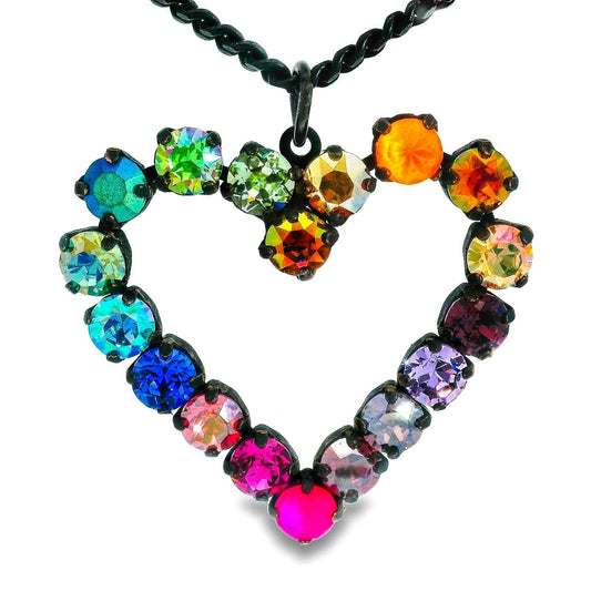 Mini Heart POP Necklace in Smutt Watermelon by TOVA (N110249BWAT)