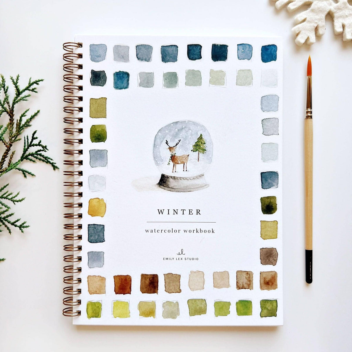 Winter Watercolor Workbook by Emily Lux
