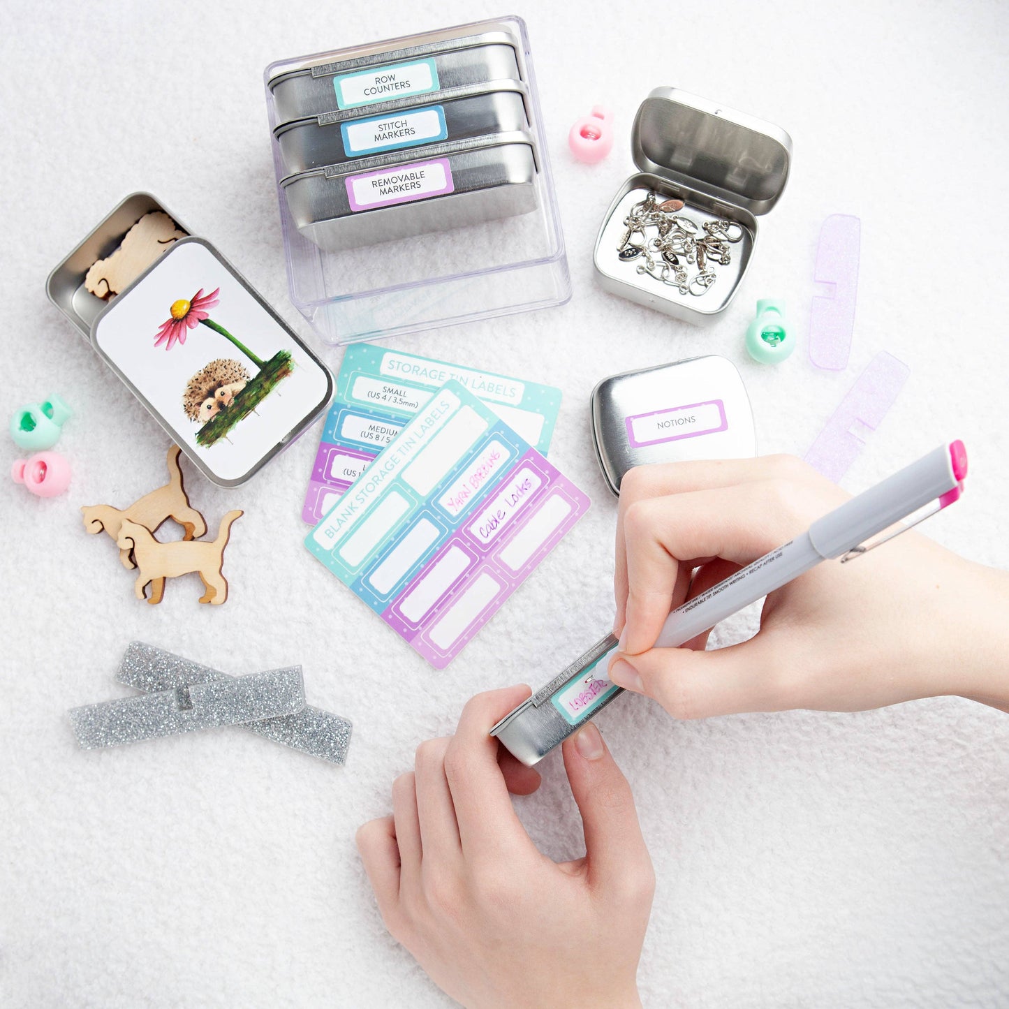 Storage Tin Label Stickers