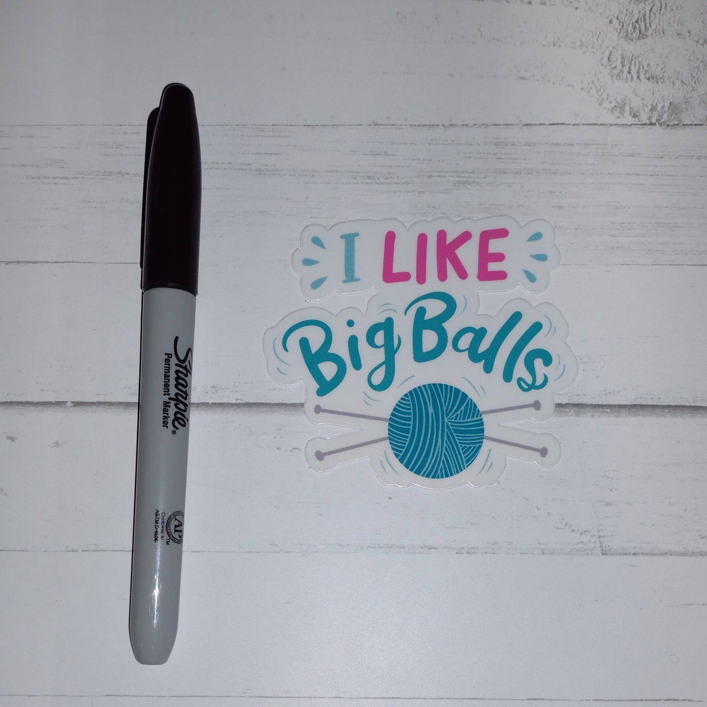 I Like Big Balls - Yarn Lover Sticker – Fiber Arts Sticker