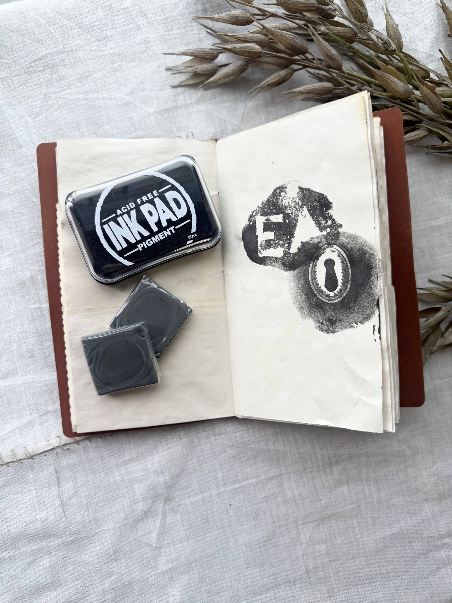 Travel Journal with Impression Stamping Kit