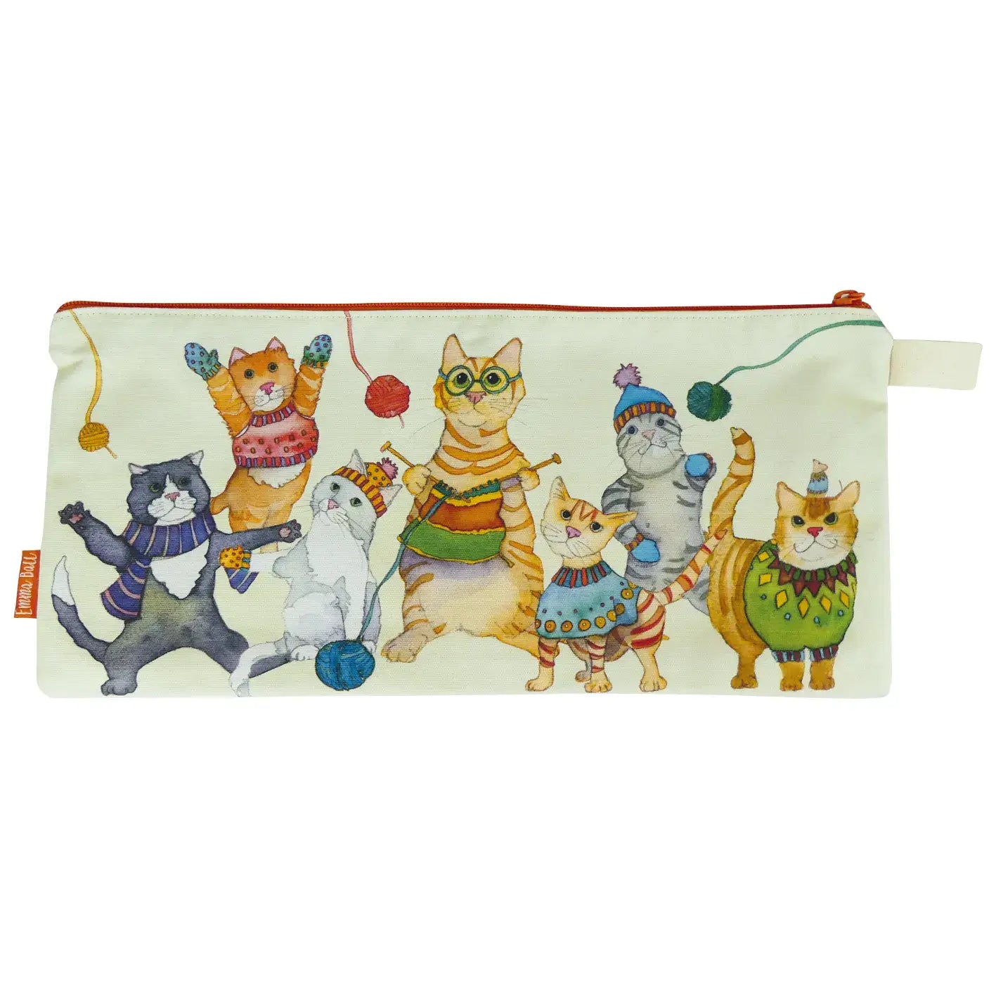 Kittens In Mittens Long Project Bag by Emma Ball LTD