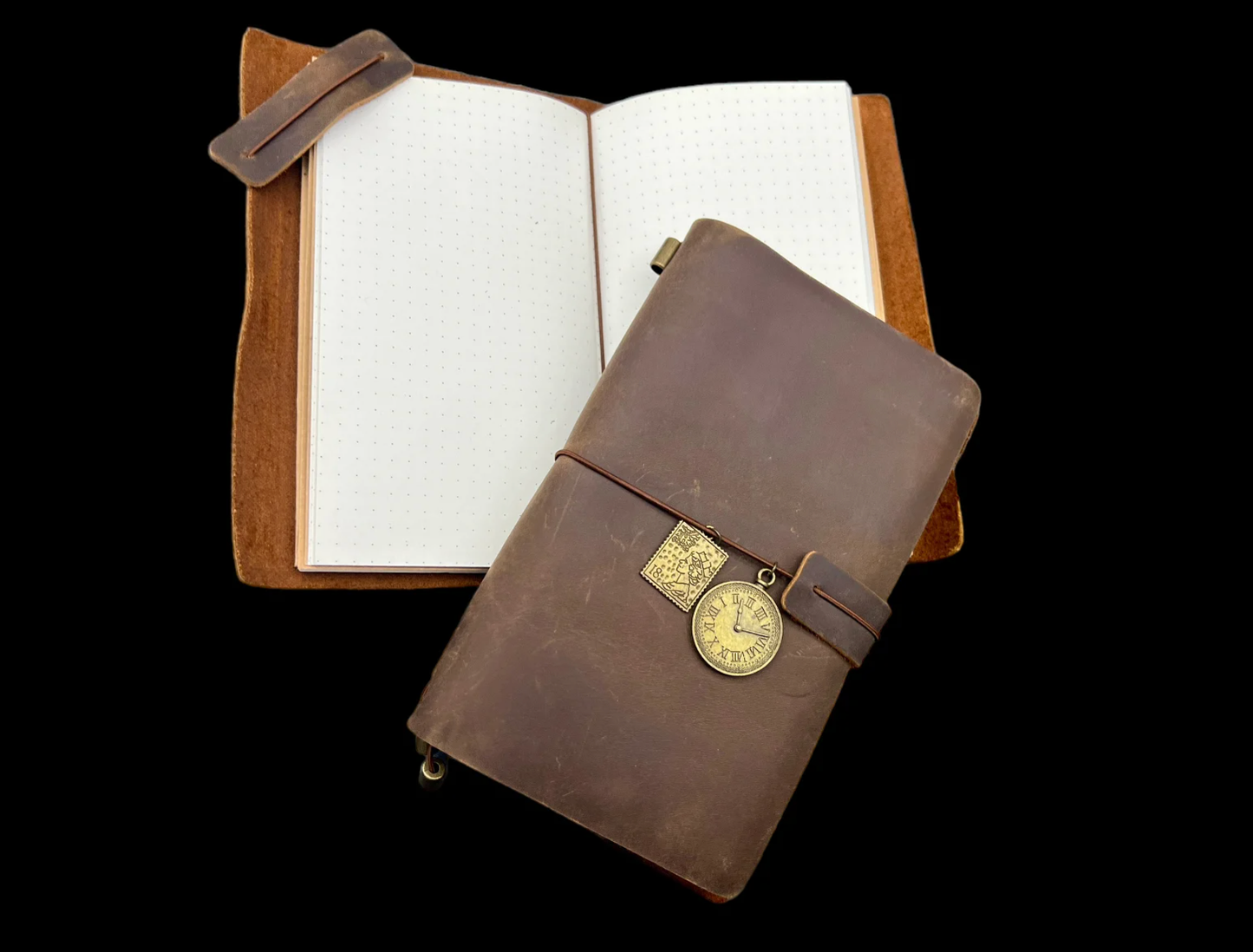 Traveler's Leather Set – Vintage Brown