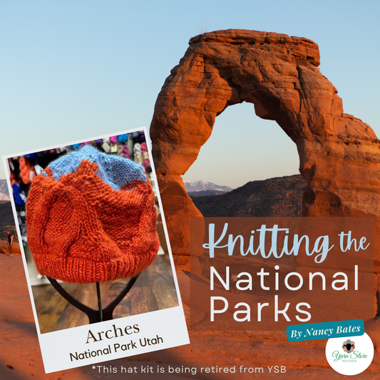 Arches Hat Knitting the National Parks (Retiring this kit)