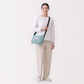Kusuguru Japan Embroidered Cat Crossbody Bag Lightweight