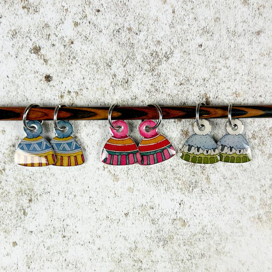 Hats Stitch Markers (Set of 6)