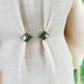 Silver Double Diamonds Cinch Clip, Sweater Clasp KardiKip